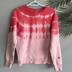 Champion tie dye reverse weave sweatshirt